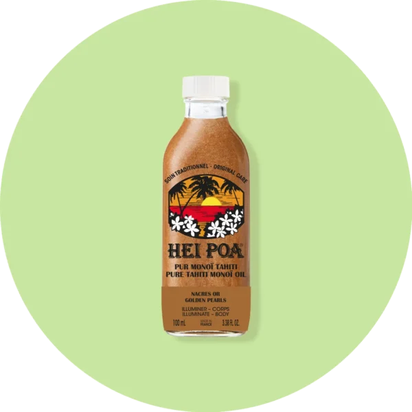 HEI POA Pur Monoï Tiaré Nacres Or Huile de monoï
