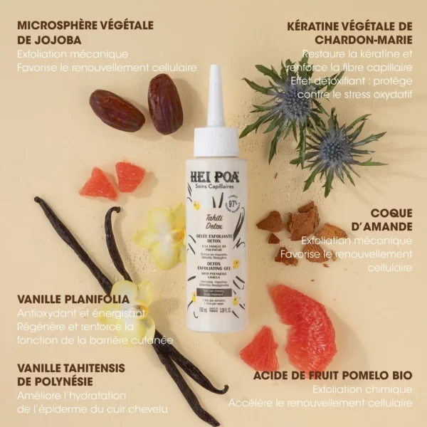 HEI POA Gelée exfoliante avant shampoing Soin cheveux